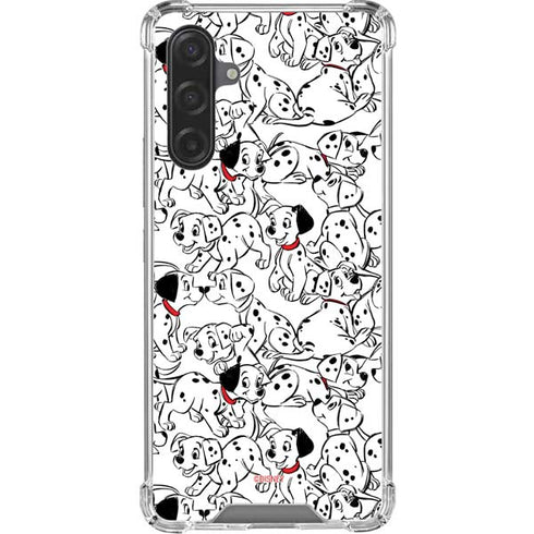 Disney 101 Dalmatians Pattern Galaxy A17 Clear Case
