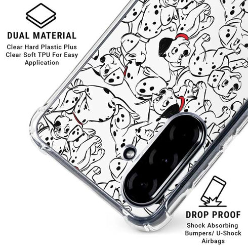 Disney 101 Dalmatians Pattern Galaxy A36 5G Clear Case
