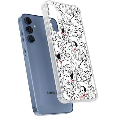 Disney 101 Dalmatians Pattern Galaxy A55 5G Clear Case