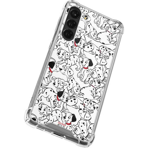 Disney 101 Dalmatians Pattern Galaxy S24 FE Clear Case