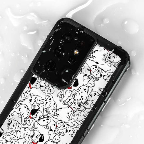 Disney 101 Dalmatians Pattern Galaxy S24 Ultra Waterproof Case