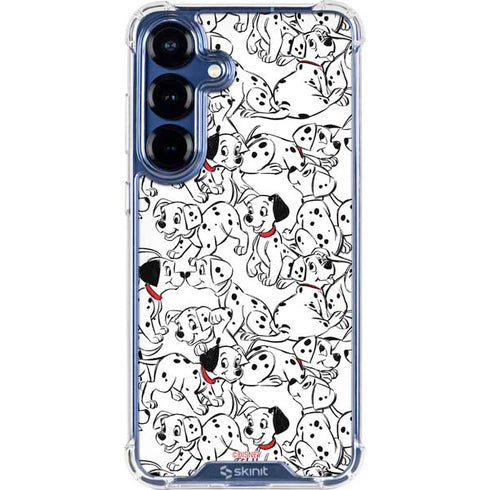 Disney 101 Dalmatians Pattern Galaxy S25 FE Clear Case