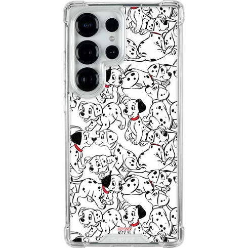 Disney 101 Dalmatians Pattern Galaxy S25 Ultra Clear Case