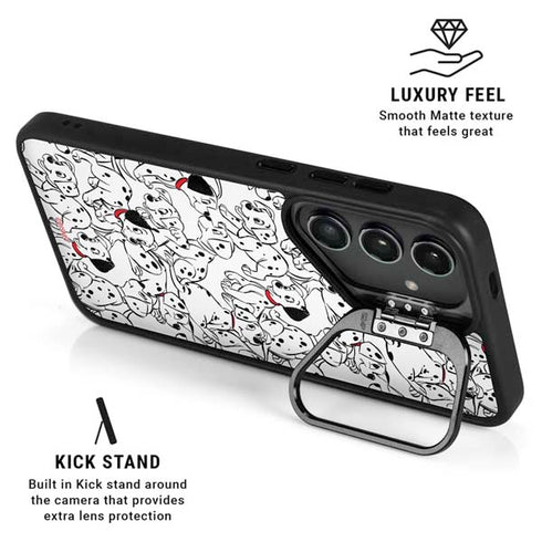 Disney 101 Dalmatians Pattern Galaxy S26 Kickstand Case