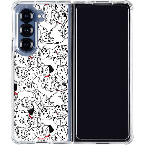 Disney 101 Dalmatians Pattern Galaxy Z Fold6 Clear Case