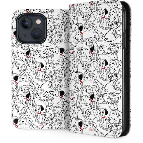 Disney 101 Dalmatians Pattern iPhone 13 Folio Case