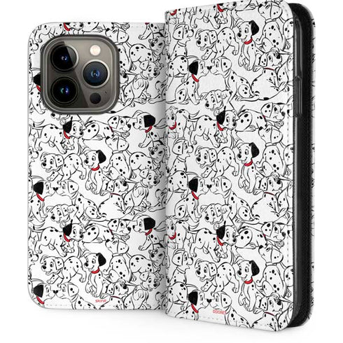 Disney 101 Dalmatians Pattern iPhone 13 Pro Folio Case