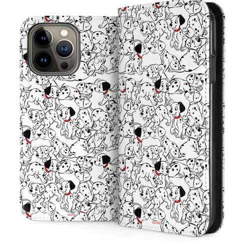 Disney 101 Dalmatians Pattern iPhone 13 Pro Max Folio Case