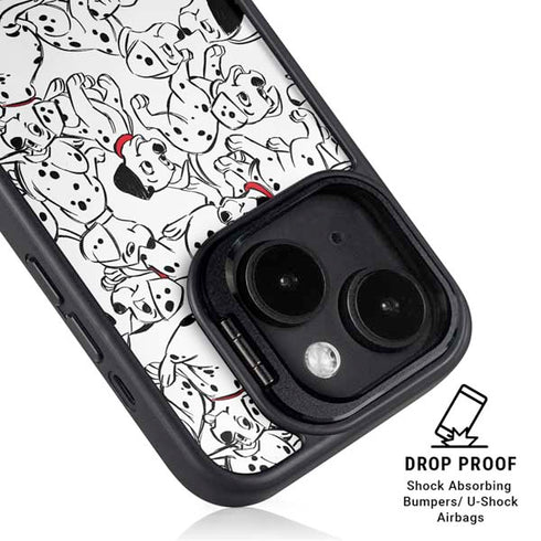 Disney 101 Dalmatians Pattern iPhone 14 Kickstand Case