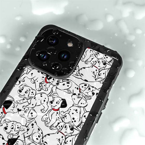 Disney 101 Dalmatians Pattern iPhone 15 Pro Waterproof Case