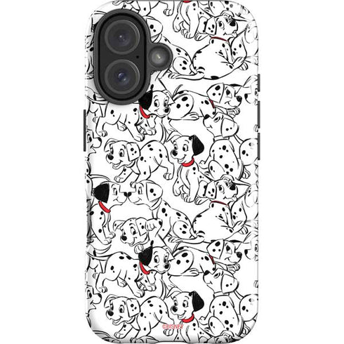 Disney 101 Dalmatians Pattern iPhone 16 Impact Case