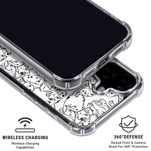 Disney 101 Dalmatians Pattern iPhone 16 MagSafe Case