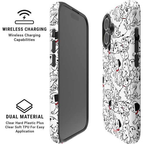 Disney 101 Dalmatians Pattern iPhone 16 Magsafe Impact Case