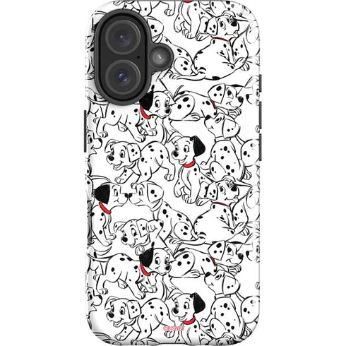 Disney 101 Dalmatians Pattern iPhone 16 Plus Impact Case