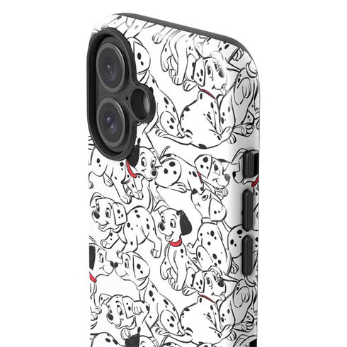 Disney 101 Dalmatians Pattern iPhone 16 Plus Impact Case