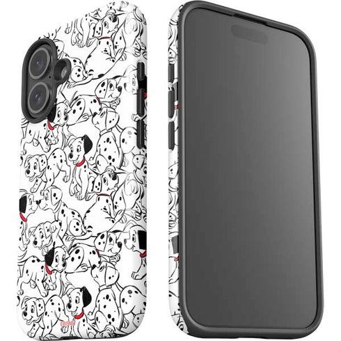Disney 101 Dalmatians Pattern iPhone 16 Plus Impact Case