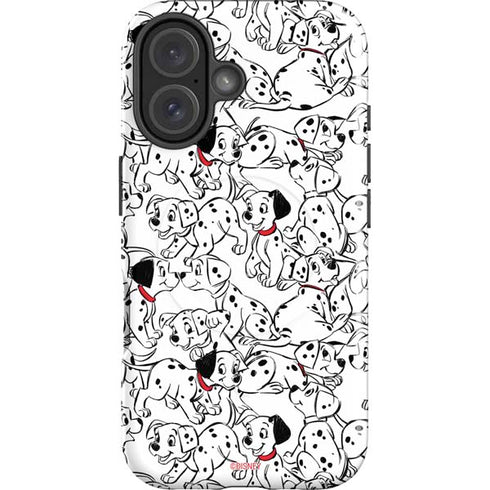 Disney 101 Dalmatians Pattern iPhone 16 Plus Magsafe Impact Case