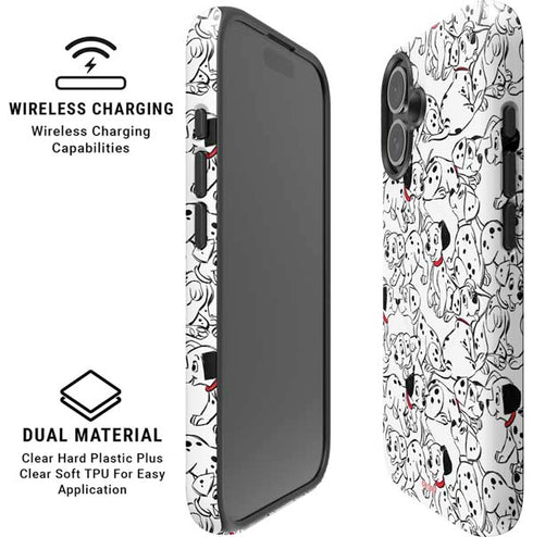Disney 101 Dalmatians Pattern iPhone 16 Plus Magsafe Impact Case