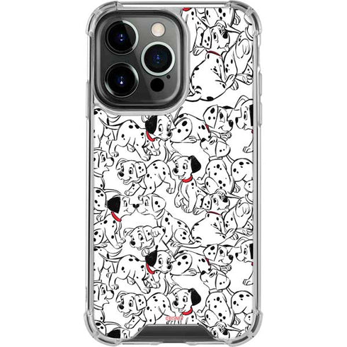 Disney 101 Dalmatians Pattern iPhone 16 Pro Clear Case