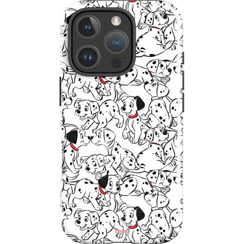 Disney 101 Dalmatians Pattern iPhone 16 Pro Impact Case