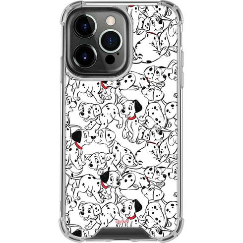 Disney 101 Dalmatians Pattern iPhone 16 Pro Max Clear Case