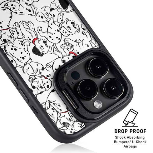 Disney 101 Dalmatians Pattern iPhone 16 Pro Max Kickstand Case