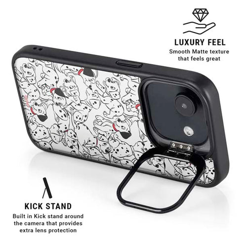 Disney 101 Dalmatians Pattern iPhone 16e Kickstand Case