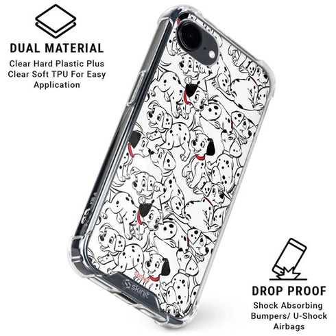 Disney 101 Dalmatians Pattern iPhone 16e Clear Case