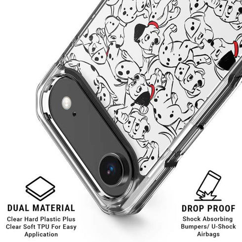Disney 101 Dalmatians Pattern iPhone 17 Air Clear Case