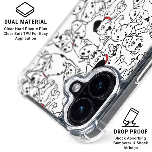 Disney 101 Dalmatians Pattern iPhone 17 Clear Case