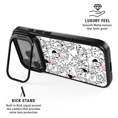 Disney 101 Dalmatians Pattern iPhone 17 Pro Kickstand Case