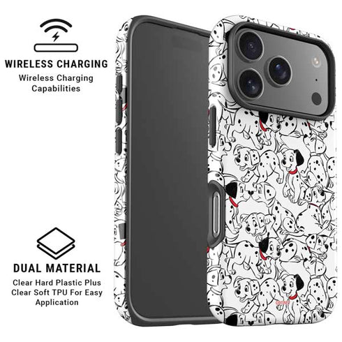 Disney 101 Dalmatians Pattern iPhone 17 Pro Magsafe Impact Case