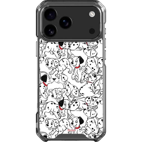 Disney 101 Dalmatians Pattern iPhone 17 Pro Max Clear Case