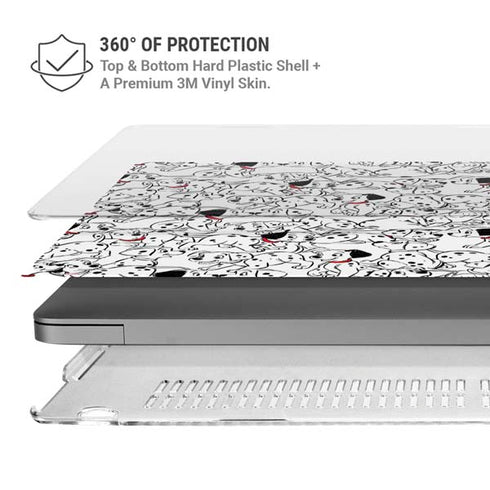 Disney 101 Dalmatians Pattern MacBook Pro 14in (2021-24) Case plus Skin