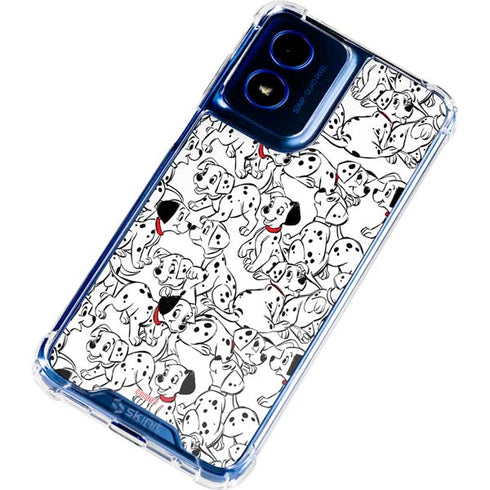 Disney 101 Dalmatians Pattern Moto G 5G (2024) Clear Case