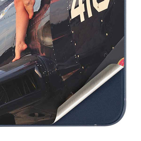 1940s Navy Pin-Up Girl On Corsair Fighter Plane Galaxy A36 5G Skin