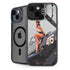 1940s Navy Pin-Up Girl On Corsair Fighter Plane iPhone 15 Kickstand Case