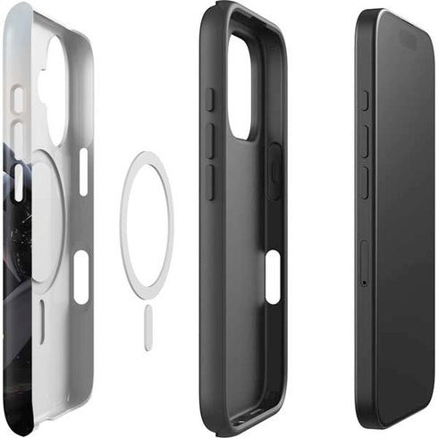 1940s Navy Pin-Up Girl On Corsair Fighter Plane iPhone 16 Magsafe Impact Case