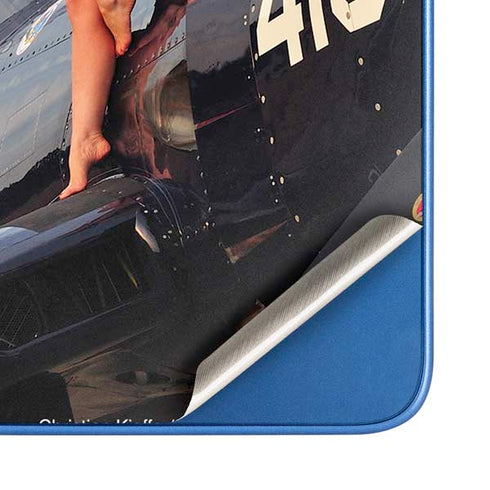 1940s Navy Pin-Up Girl On Corsair Fighter Plane Moto G Play 4G (2024) Skin