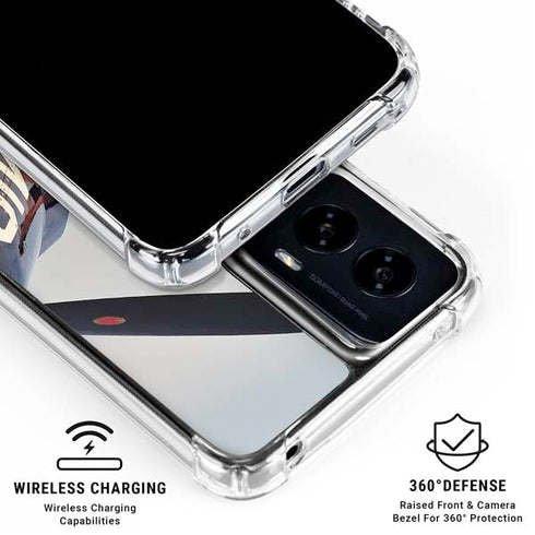 1940s Navy Pin-Up Girl On Corsair Fighter Plane Moto G Power 5G (2024) Clear Case