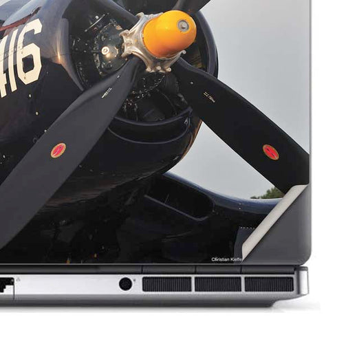 1940s Navy Pin-Up Girl On Corsair Fighter Plane Dell Precision Skin