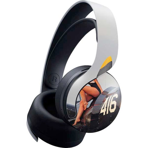 1940s Navy Pin-Up Girl On Corsair Fighter Plane PlayStation PS5 Skins