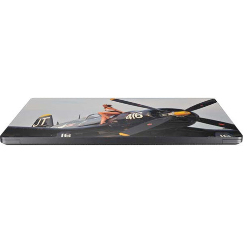 1940s Navy Pin-Up Girl On Corsair Fighter Plane Surface Laptop 7 15in Skin
