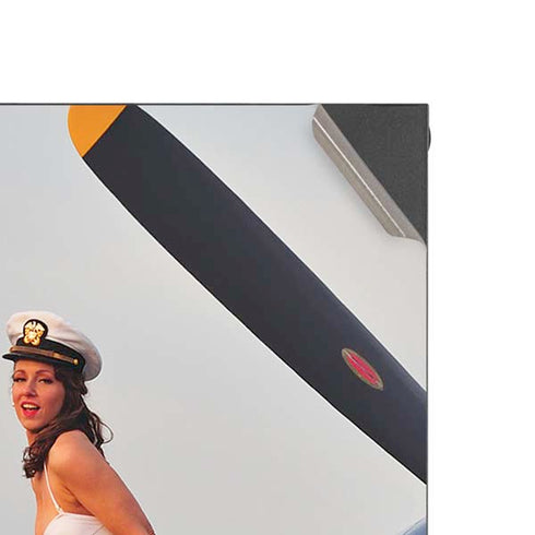 1940s Navy Pin-Up Girl On Corsair Fighter Plane XBox Series X Digital Edition Console Skin