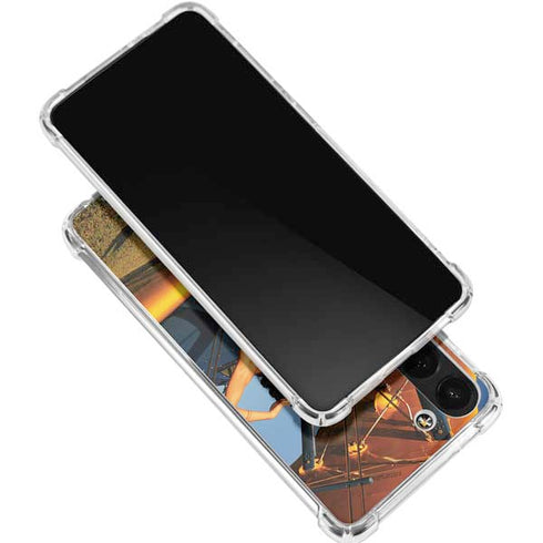 1940s Pin-Up On Stearman Biplane Galaxy S24 FE Clear Case