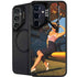 1940s Pin-Up On Stearman Biplane Galaxy S25 Kickstand Case