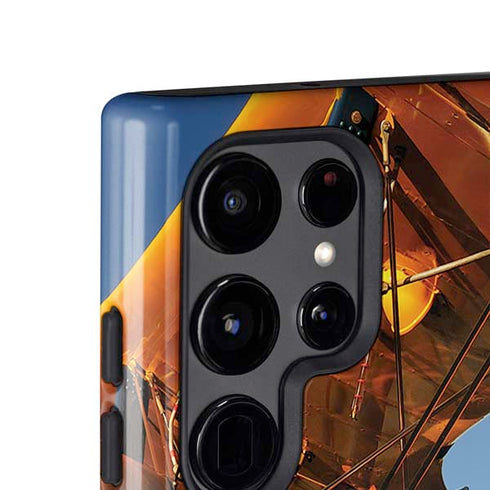 1940s Pin-Up On Stearman Biplane Galaxy S25 Ultra Impact Case