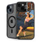 1940s Pin-Up On Stearman Biplane iPhone 14 Plus Kickstand Case