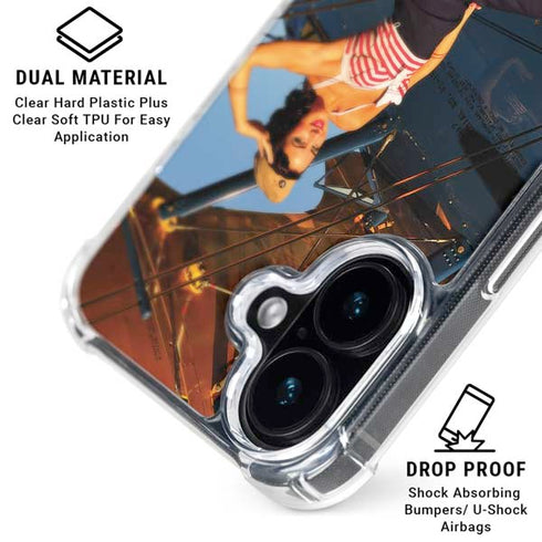 1940s Pin-Up On Stearman Biplane iPhone 16 Plus MagSafe Case