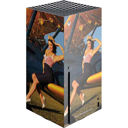 1940s Pin-Up On Stearman Biplane Xbox Series X Skins